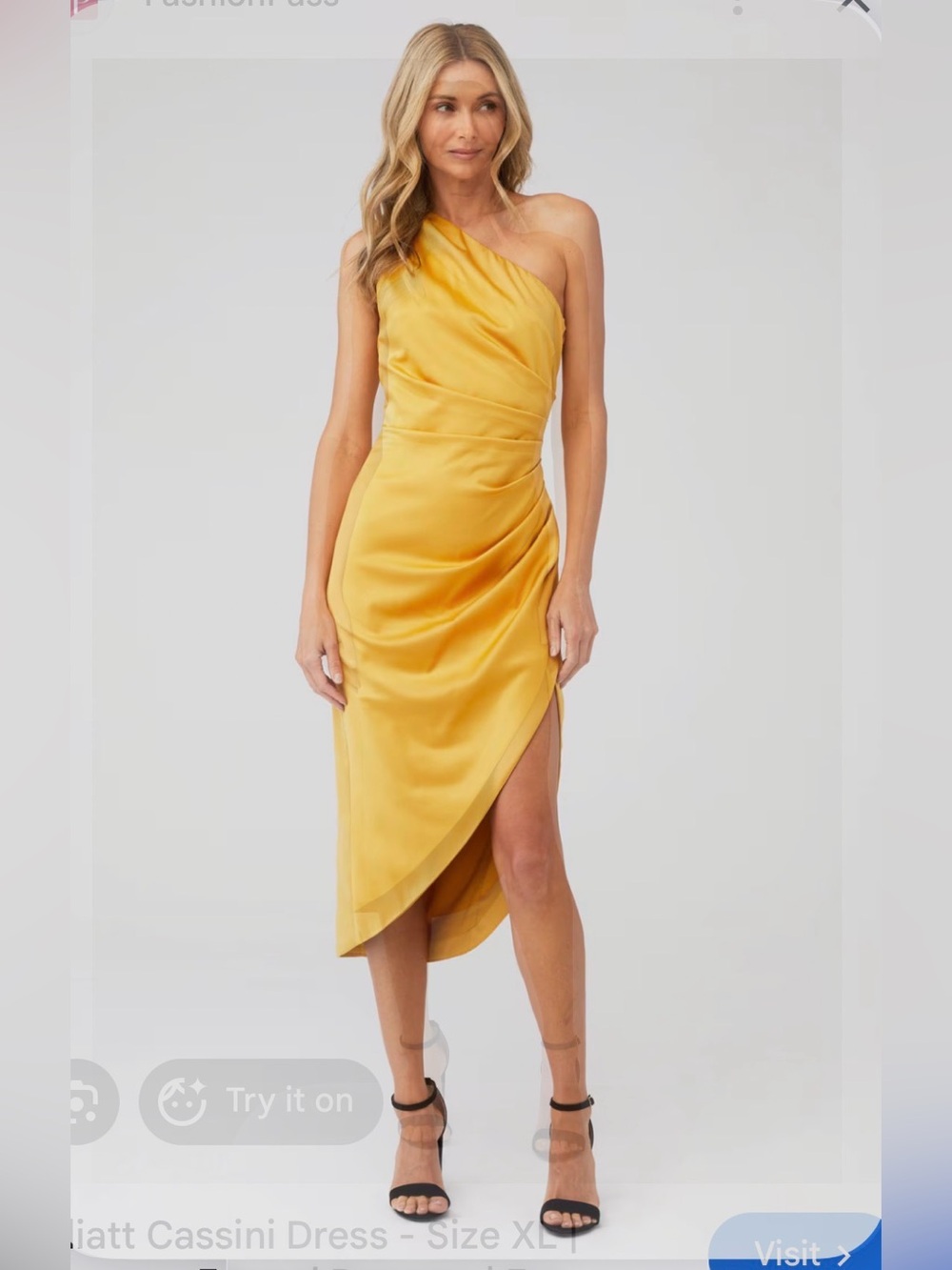 Elliatt Cassini dress yellow